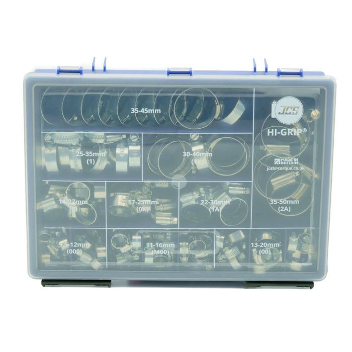 Hi-grip Slangeklemmesett 12-50mm, 135 deler