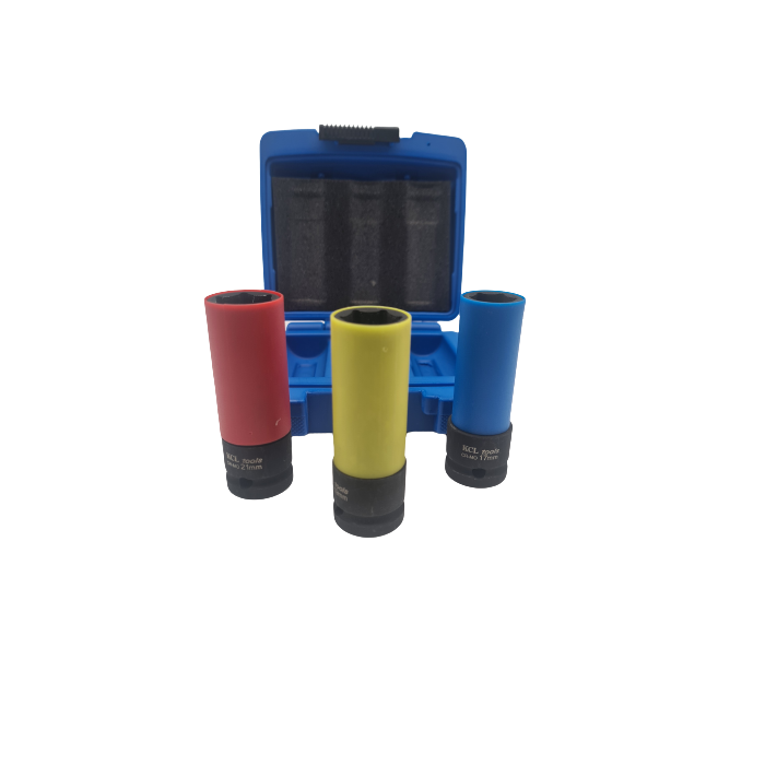 KCL Tools Kraftpipesett 1/2" hjulpiper med plastbeskyttelse