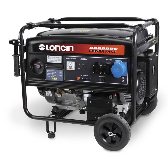 Strømaggregat LC8000DDC Loncin, 6500w