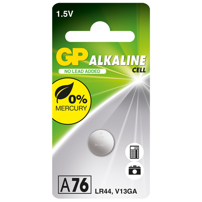 GP Special A76/LR44, 1,5V batteri