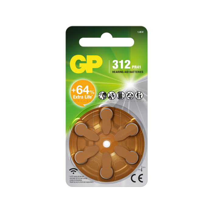 GP Special til høreapparat AR41, 6 stk