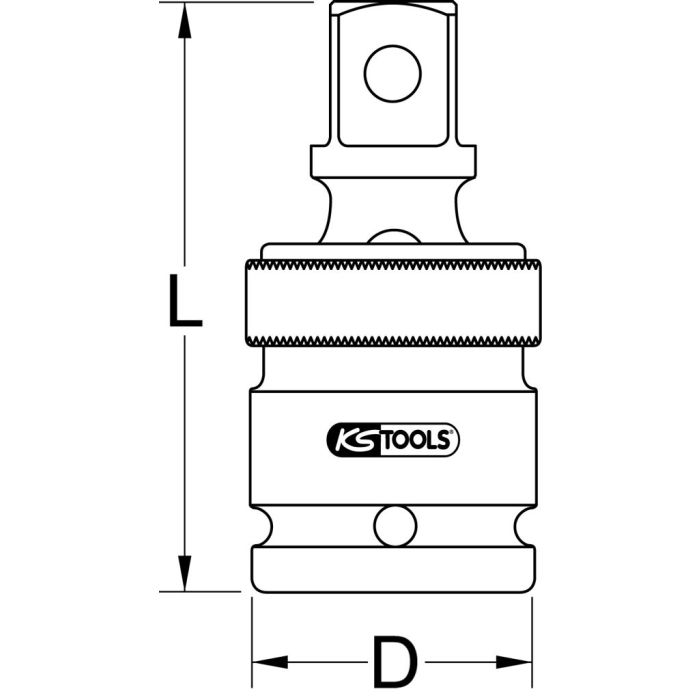Kraftuniversalledd 1/2" m/oppheng