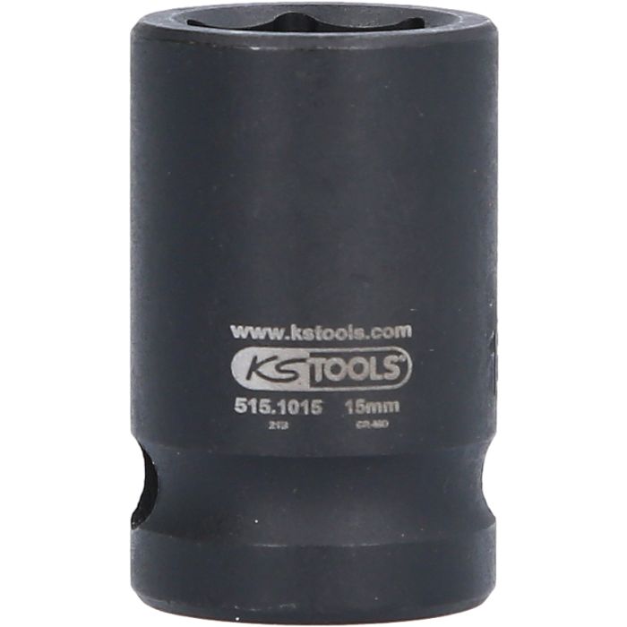Kraftpipe 1/2" 6-kant 15mm
