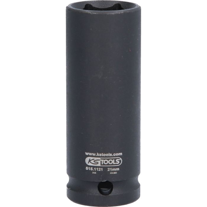 Kraftpipe 1/2" 6-kant 21mm lang
