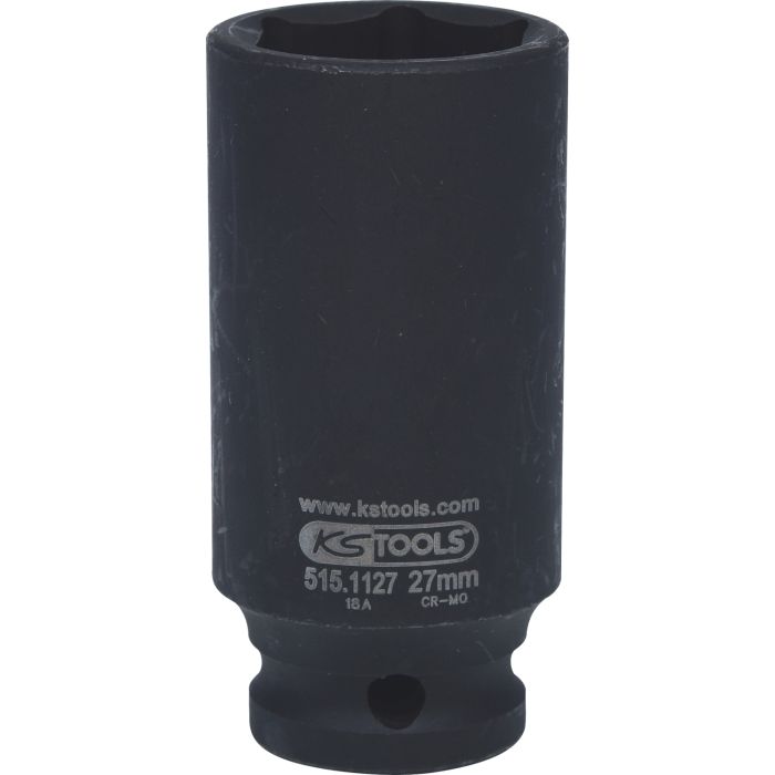 Kraftpipe 1/2" 6-kant 27mm lang