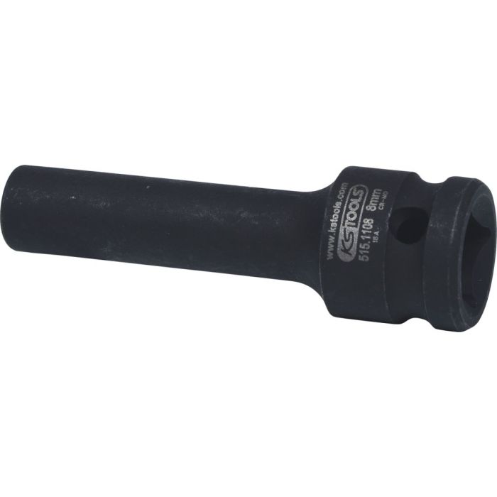 Kraftpipe 1/2" 6-kant 27mm lang m/oppheng