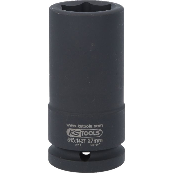 Kraftpipe 3/4" 6-kant 27mm lang
