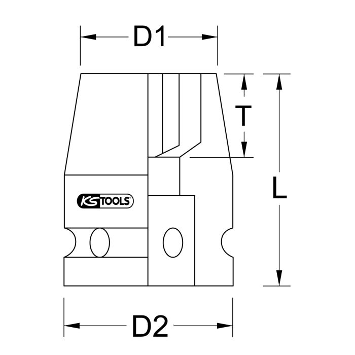 Kraftpipe 1" 6-kant 24mm