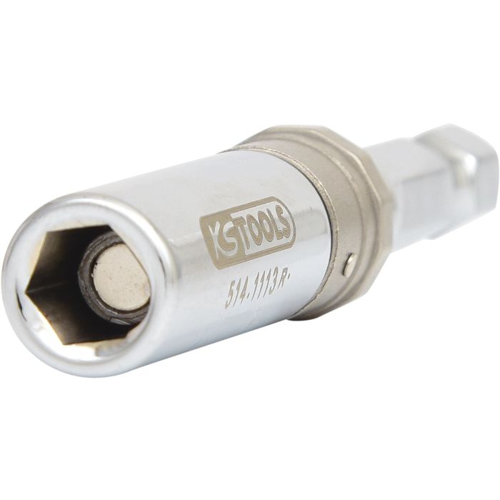 Bitsholder 1/4" 68mm magnetisk Slimlock med Lås-hurtigskift
