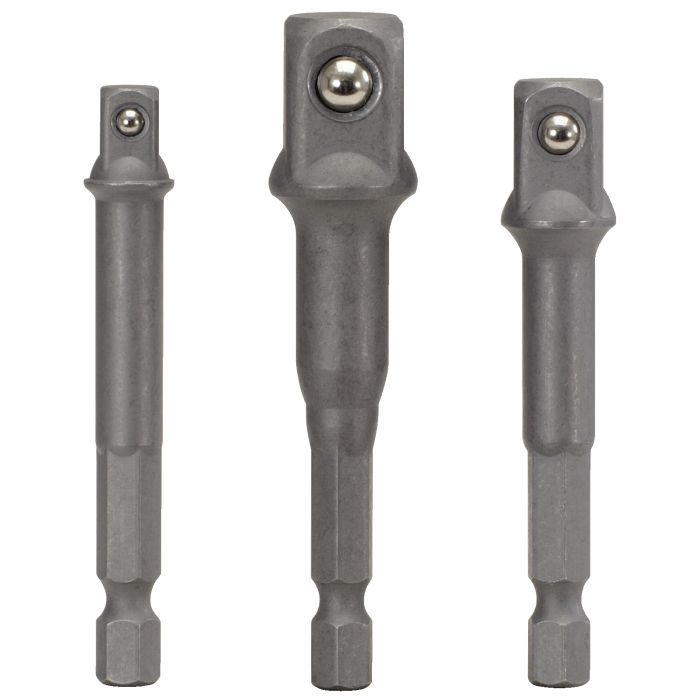 Pipeadaptersett 1/4" for 1/4"&3/8"&1/2"firkant