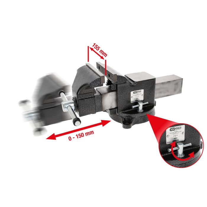 Skrustikke med sving 6" 150mm
