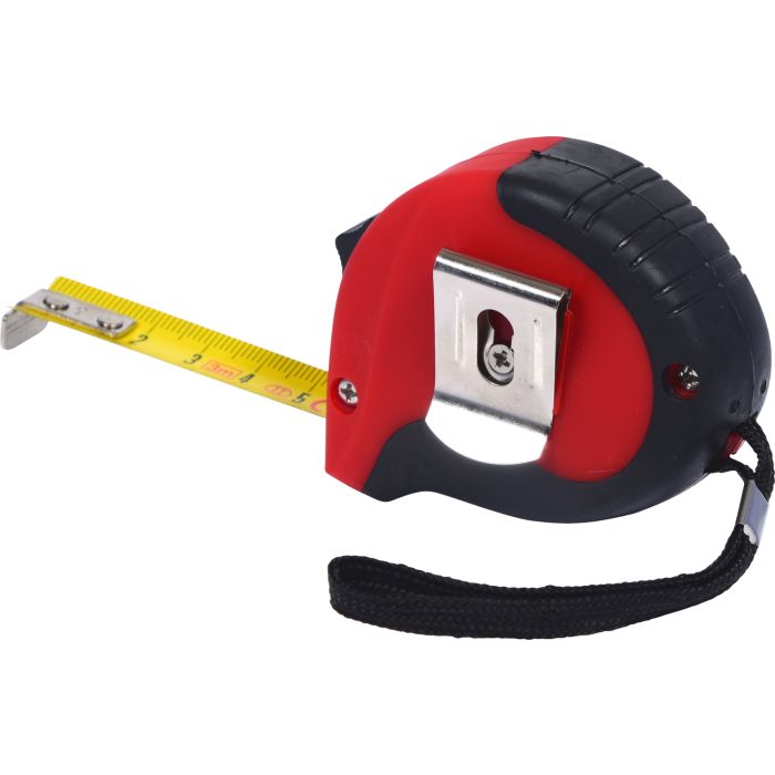 Målebånd 3m x16mm svart-rød