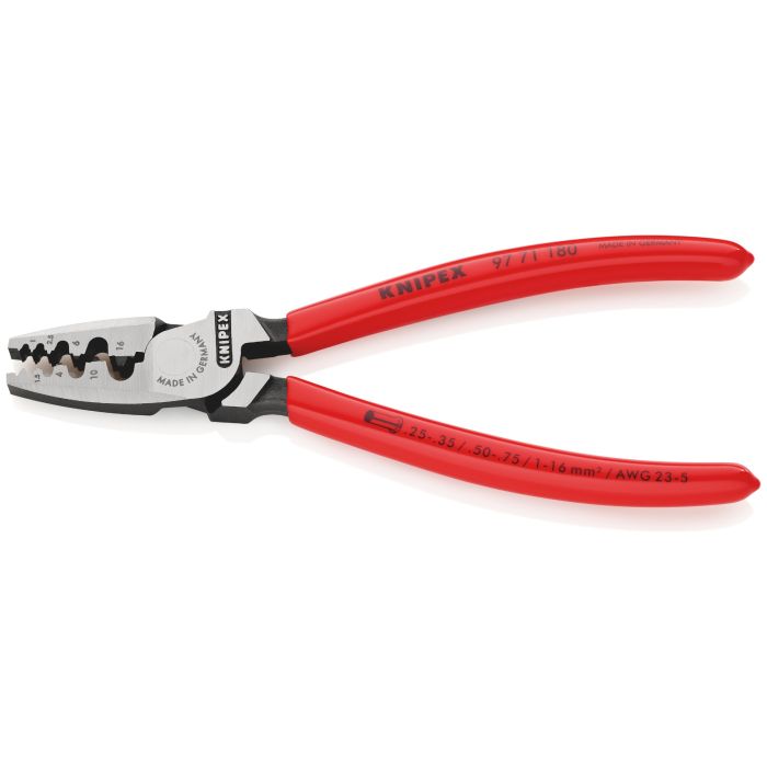 Knipex Nitetang, Presstang for endehylser, 180mm