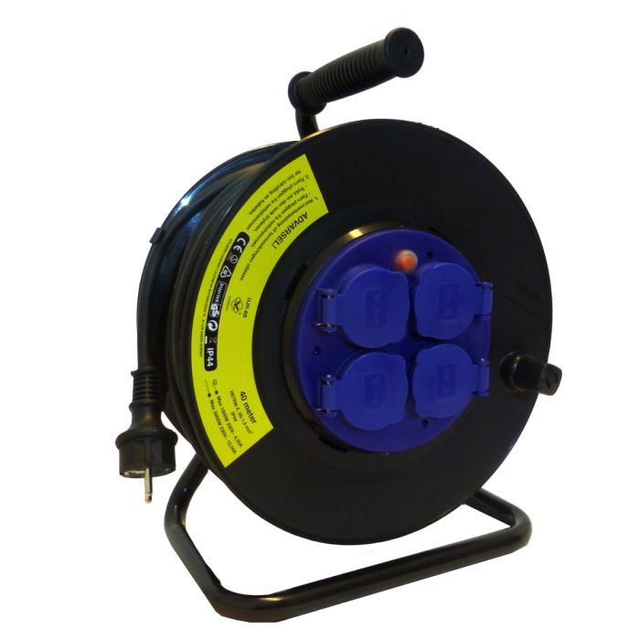 Kabeltrommel 3x1.5mm2, 40m