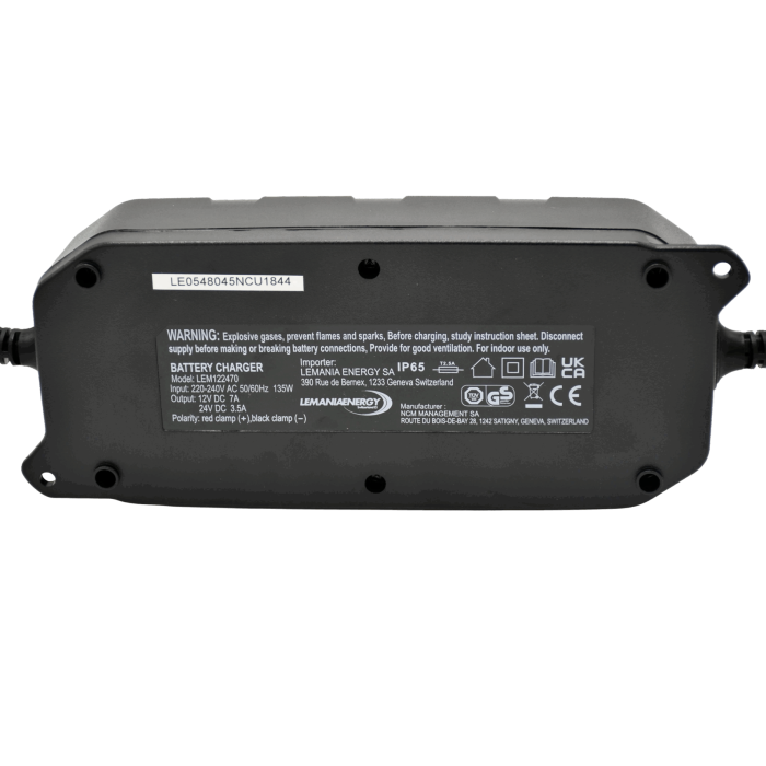 Lemania LEM122470 Smart batterilader 12/24V, 7A