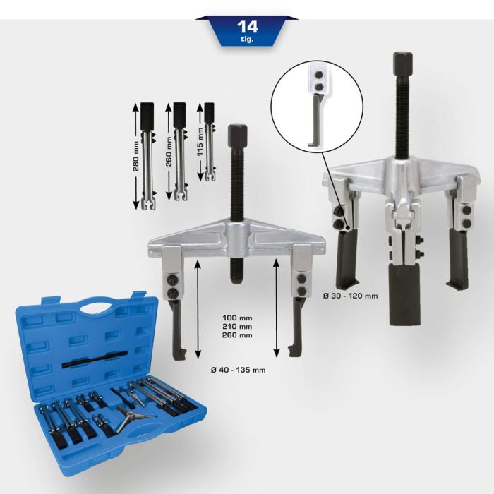 Universal avdragersett, 14 deler