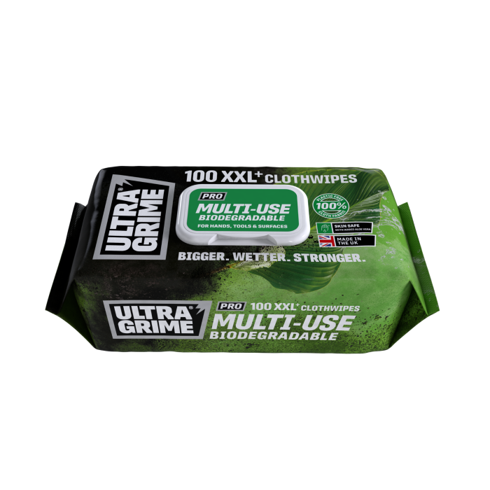 Ultragrime Pro Multiuse-Bio XXL+ wipes, 100pack