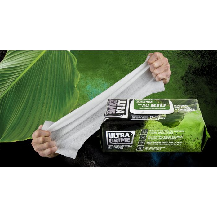 Ultragrime Pro Multiuse-Bio XXL+ wipes, 100pack