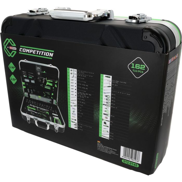 KS Tools COMPETITION Verktøysett i koffert 1/4" + 1/2", 145 deler