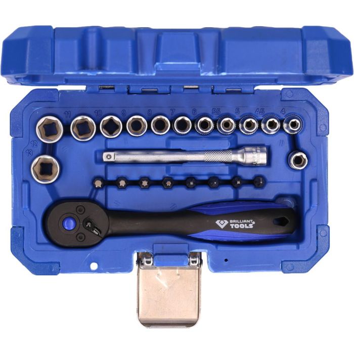 Pipesett 1/4", 23 deler