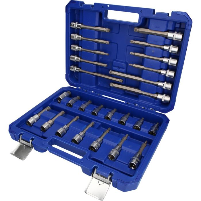 Bitspipesett 1/2" XZN 12-tann, 26 deler