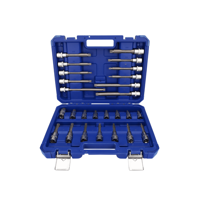 Bitspipesett 1/2" XZN 12-tann, 26 deler