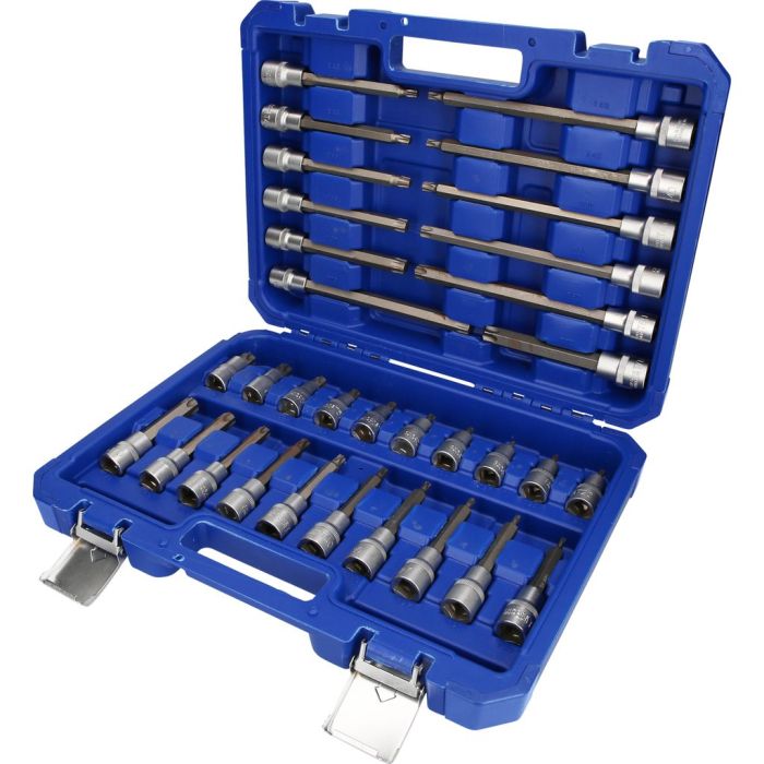 Bitspipesett 1/2" Torx, 32 deler