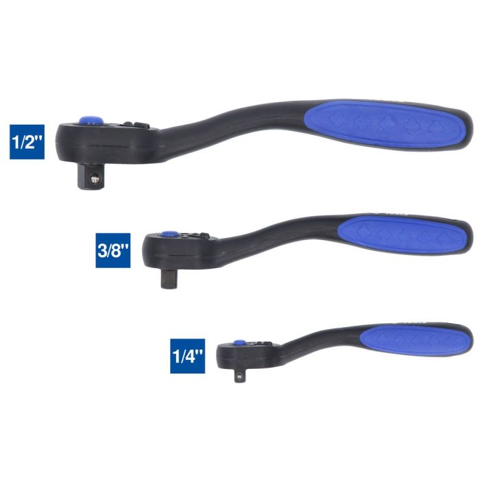 Pipesett 1/4" + 3/8" + 1/2", 172 deler
