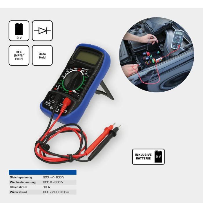 Digitalt multimeter CAT-II