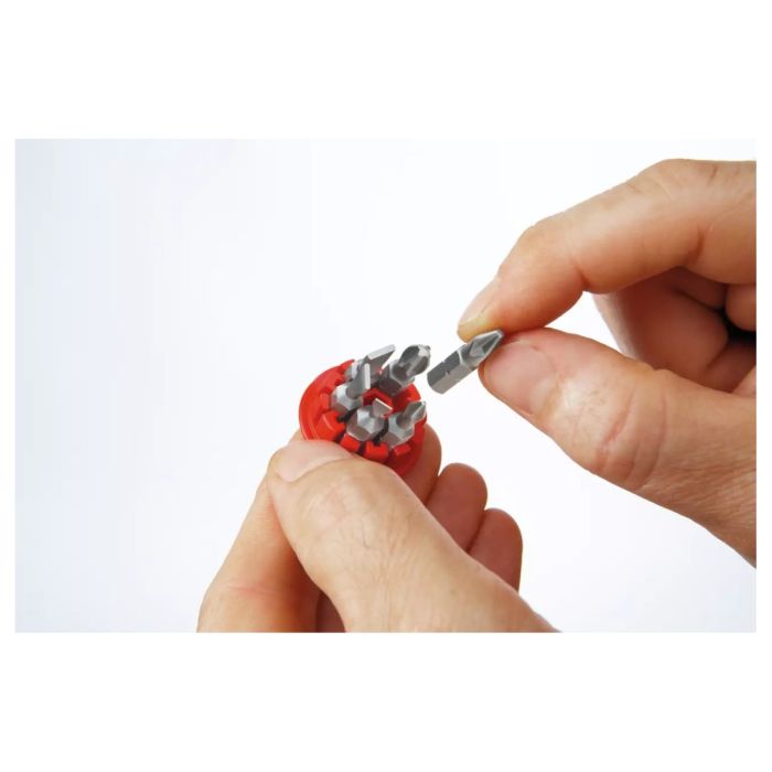 Skrutrekker med bitsmagasin magnetisk Stubby Spor/PH, med 6 bits