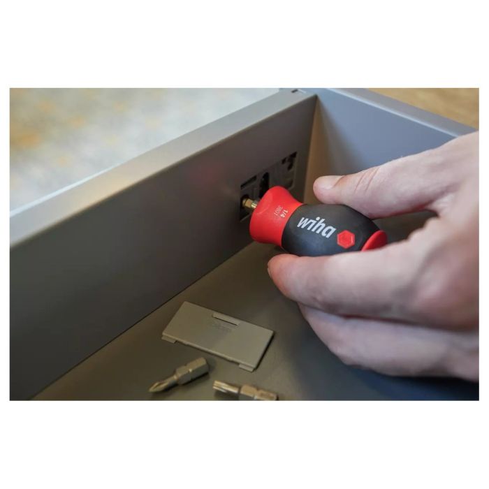 Skrutrekker med bitsmagasin magnetisk Stubby Spor/PH, med 6 bits