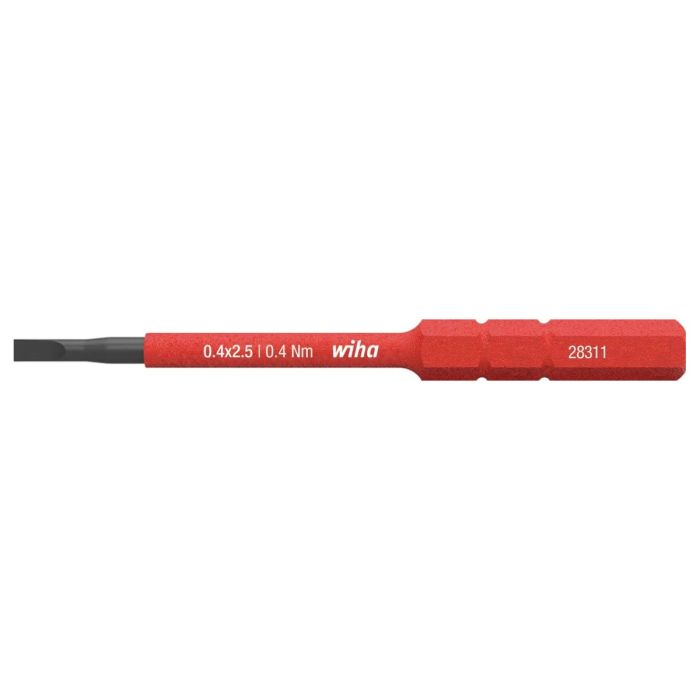 Bits 1/4" slimBit electric 75mm spor 2,5mm