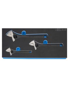 KCL Tools Innlegg med skiften&oslash;kkel 6"-8"-10", 3 deler