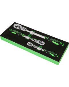 KS Tools Competition teleskopskrallesett 1/4" + 3/8" + 1/2", 3 deler