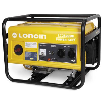 Loncin LC2500DDC Strømaggregat snor- og elstart, 2200w