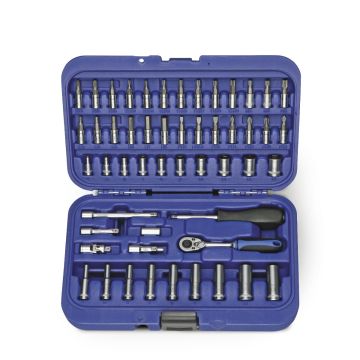 KCL Tools Pipesett 1/4" 52 deler mm