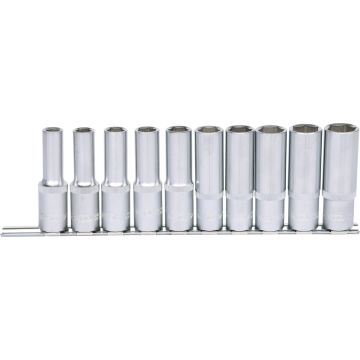 Pipesett Rail 1/2" 6-kant lange 10 deler 10-19mm