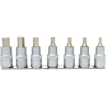 Bitspipesett Rail 1/2" unbrako 7 deler 5-14mm