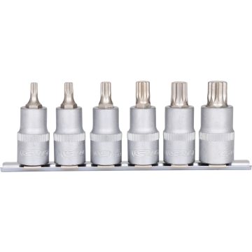 Bitspipesett Rail 1/2" XZN 6 deler M5-M14
