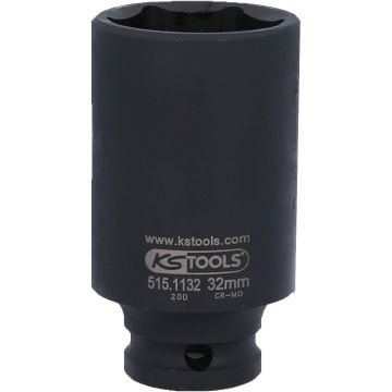 Kraftpipe 1/2" 6-kant 32mm lang
