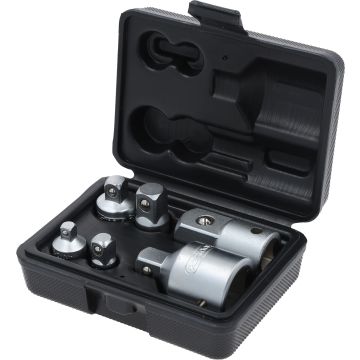 Overgangssett 1/4"-3/8"-1/2" 6 deler