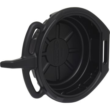 Spilloljefat m/tut 7,5ltr Ø385mm Sort