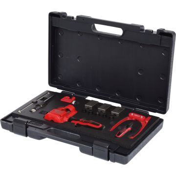 Flenseverktøysett med hydraulisk spindel FLAREFIX 1 universal 16 deler