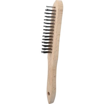 Stålbørste i rustfritt stål, 3 rader, 290mm