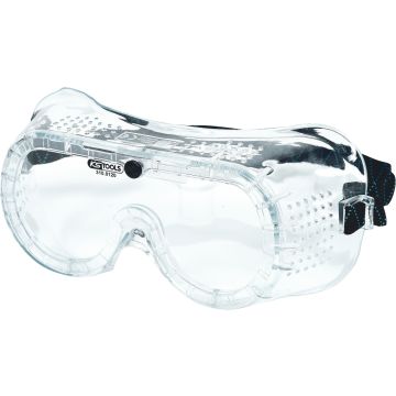 Vernebriller med strikk, transparent, EN 166