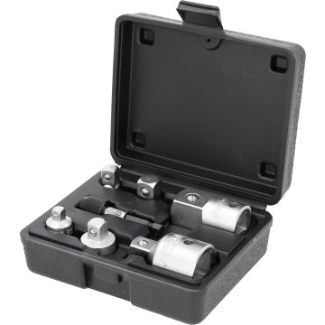 Overgangssett 1/4"-3/8"-1/2"-3/4, 7 deler