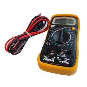 Ferve Multimeter 0-600V 10A CAT II