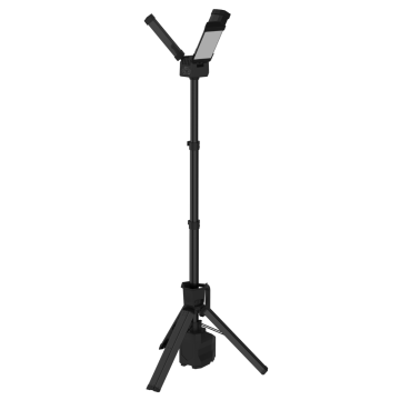 Tripod LED Arbeidslys 9000Lm oppladbar og 230v, sammenleggbar