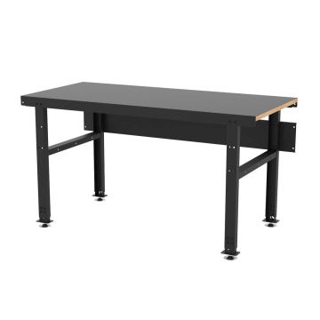 Sort solod arbeidsbenk, 1,5 meter