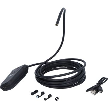 WiFi-inspeksjonskamera med Ø 5,5mm 0° HD frontkamerasonde, 5 deler